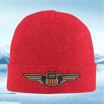 New Vintage winged emblem railroad sign Unisex Women Unisex Knitted Hat Beanie Pullover Cap Winter Thermal Warm Christmas Outdoor C