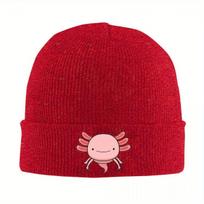 New I Axolotl Questions Warm Knitted Cap Hip Hop Bonnet Hat Autumn Winter Outdoor Beanies Hats For Unisex Women Adult
