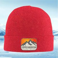 New Colorado mountain sunset elevation design logo Unisex Women Unisex Knitted Hat Beanie Pullover Cap Winter Thermal Warm Christma