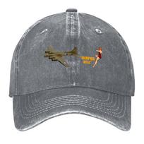 New Famous Aircraft B Memphis Belle Baseball Cap Cosplay birthday Thermal Visor black For Women Unisexs