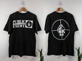 Public Enemy marškinėliai Fight The Power Vasariniai Medvilniniai Vyriški Moteriški Viršutiniai Drabužiai Trumpomis Rankovėmis Streetwear Laisvi Atsitiktiniai Madingi Y2k 5XL įvairiaspalvis