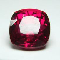 10 Carat Natural Blood Ruby Red Square Cushion Cut Loose Gemstone CERTIFIED 11.4 mm approx raudona