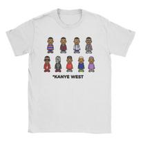 Unisex Womens Kanye West T Shirt Rapper Hip Hop 100 Cotton Clothes Vintage Short Sleeve Round Collar Tee Shirt Summer TShirts S įvairiaspalvis