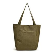 Korean Style Large Capacity Tote Bag Lightweight Zipper Commute Bag Single Shoulder Bag  Lady/Girls žalia