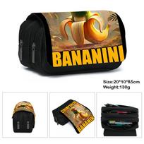 Italian Brainrot Printed Pencil Bag Wooden Stick Man Shanhaijing Large Capacity Stationery Bag pencil case