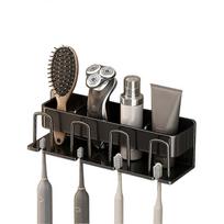 Toothbrush Holder Wall Mounted, Bathroom Organizer For Toothbrush/toothpaste/cups-QH