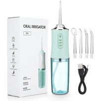 Portable Oral Irrigators Dental Water Flosser Water Jet Floss Tooth Pick 4 Mouth Washing Machine 3 Modes For Teeth Whitening 0ral Irrigator žalia