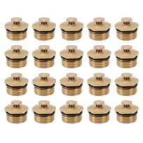 20PCS Brass Mist Nozzle Sprinkler 360 Degree Atomizers Nozzles Misting Nozzles  Dust Control Use G1/2 Male Thread