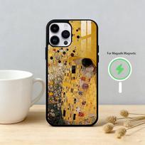 The Kiss G-Gustav Klimt P-Painting Phone Case For iPhone 17/16/15/14/13/12/Plus/Pro/Max for Magnetic Wireless Charging iPhone17Air