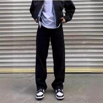Men's Loose Fit Solid White Casual Pants For Everyday Wear 28 juoda
