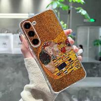 The Kiss G-Gustav Klimt P-Painting Phone Case For Samsung Galaxy A91,80,73,72 ,71,53,52,32 ,31,22,21s,20,Transparent Case Samsung a21s