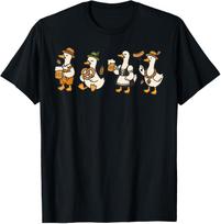 Oktoberfest Just a Fest Goose German Beer Prost Drinking T-Shirt Mens Womens Tees Top 4XL