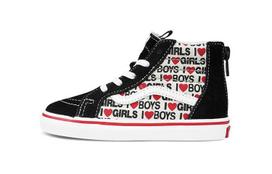 Vans Sk8-Hi Zip Toddler 'I Heart Print' VN0A4BV1WKU 24.5