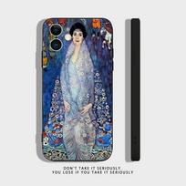 The Kiss Gustav Klimt Phone Case For iPhone 17,16,15,14,13,12,11,Pro,X,XS,Max,XR,Plus,Mini Soft Silicone Black Shockproof TPU iPhone13promax