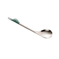 Duck Shape Fruit Spoon Food Grade Coffee Spoon Watermelon Spoon  Children Complementary Food žalia