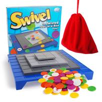 Funny Intelligence/Creative Twisted Four-in-a-row Swivel Board Game red