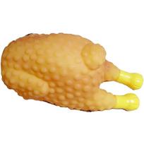 Cute Funny Plastic Screaming Chicken Big / Puppy Interactive Chewing Roast Chicken Dog Toy Cleaning Teeth Small Pet Squeaker Toy 13X6.5CM