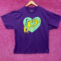 Nickelodeon I Love Spongebob Patrick Gary Rainbow Purple Heart T-Shirt XL