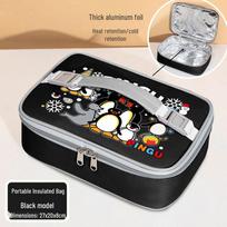 Pingu Little Penguin Insulated Lunch Bag - Universal, Thickened, Hand-held, Ideal for Students and Work Meals, Great Gift Option