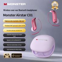 Monster C01 Sport Open-Ear Bluetooth Headphones violetinė