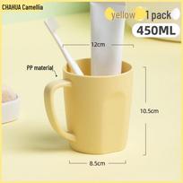 CHAHUA Simple Plastic Mouthwash & Toothbrush Cup