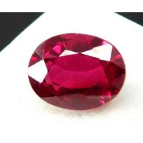 8.00 Ct AA+ Natural CERTIFIED Bloody Red Ruby Oval Cut Loose Gemstone Ring Size 13 mm raudona