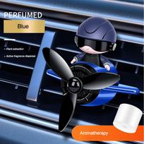 1PC Car Air Freshener Perfume Clip Astronauts Style Car Aromatherapy LED Fan Fragrance Aroma Diffuser Auto Air Outlet Freshener Automotive Decoration