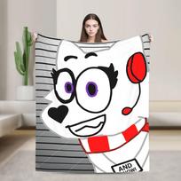 Tylers And Snowi Gaming Šilta Minkšta Antklodė Kelioninė Pliušinė Antklodė Naujoviška Namų Dekoro Flanelinė Paklodė Sofos Lovo Dangalas 75x90cm