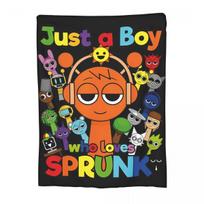 Funny Sprunki Game Bruh Blanket Warm Cozy Fluffy Cartoon Throw Blankets for Couch 50x60 Inch Multi-size Rug Piece 200x150cm 80x60in