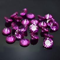 8 Pcs Natural Flawless Ruby Pink Round Cut CERTIFIED Rare Loose Gemstone 8X8 mm 8 mm rožinė