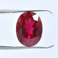 22.60 Carat Stunning Red Color Ruby CERTIFIED Natural Oval Cut Loose Gemstone. 17.8 mm approx raudona