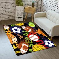 Futbolo kilimas Sportinė zona Kilimas vaikams Berniukų žaidimų kambariui Vonios kambariui Svetainei Įėjimo durų kilimėlis Dekoras Futbolo patalpų grindų kilimėlis 40x60cm 16x24 inch