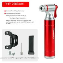 2025NEW Bicycle CO2 Inflator Fits Presta Scrader Valve Road MTB Tire Quick Pumping Threaded 16/12/8G Unthreaded 16G Cartridge PMP-02 Red