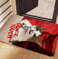 Funny Meme Cat Doormat The Scream Cat Print Non Slip Absorbent Entryway Floor Mat for Front Door Living Room Home Decor 40x60cm