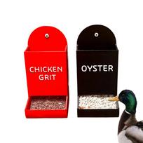Grit Feeder For Chicken Coop Hangable Poultry Food Container Hangable Chicken Feeding Trough For Farm Backyard 2 Pieces Duck