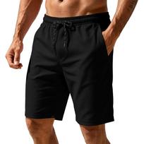 Men Drawstring Waist Casual Athletic Shorts with Elastic Band and Side Pockets for Everyday Sports and Leisurewear M juoda
