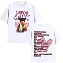 Stylish Black Boss Lady Lous and the Yakuza Album Tracklist Graphic Oversized Casual Cotton T-Shirt S įvairiaspalvis