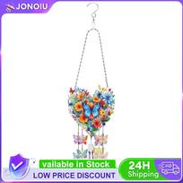 Acrylic Double Sided Flower Butterfly Diamond Painting Wind Chimes Hanging Crystal Chime Ornament Wind Chimes DIY Diamond Kits China Mainland