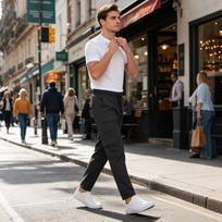 Men's Relaxed Fit Cargo Pants with Multiple Pockets Elastic Waistband Straight Leg Durable Material Suitable for Daily Wear M juoda