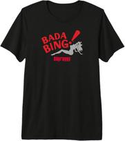The Sopranos Bada Bing! Adult Premium Tri-Blend T-Shirt S įvairiaspalvis