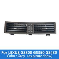 1pc For LEXUS for GS300 GS350 GS430 2005-2011 Center Air Conditioner Dashboard Air Conditioning Vent Outlet Panel Grille Grey(As show)