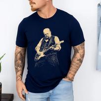 Winston Churchill Playing Guitar Vintage T-Shirt S įvairiaspalvis