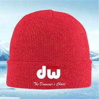 New White DW logo drums words text Unisex Women Unisex Knitted Hat Beanie Pullover Cap Winter Thermal Warm Christmas Outdoor Cyclin