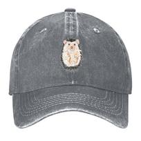 New Hedgehog on its back (Hand Drawn Design) Baseball Cap Golf Wear Unisex hat GentleUnisex Hat Dropshipping Unisex Hats Womens