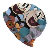 Cuphead And MugUnisex Bonnet Hat Fashion Street Shooting Game Cuphead Skullies Beanies Hat Unisex Spring Dualuse Cap One Size