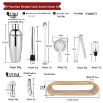 Handun 304 Stainless Steel Cocktail Shaker Set (10-Piece) 304 nerūdijančio plieno spalva