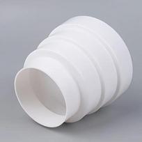 White PVC Pipe Reducer Connector 80/100/110/120mm Ventilation Duct Adapter For Exhaust Fan Smooth Transition