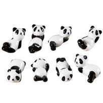 8Pcs/set Cute Writing Brush Pen Holder DIY Ceramic craft Panda Ornament  Kitchen Tablewar 8Pcs/set