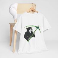 Gothic Grim Reaper Tee, Vintage Style, Unisex Heavy Cotton, Casual Wear, S įvairiaspalvis