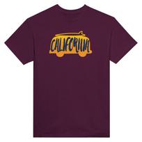 California Surfing Crewneck T-Shirt - 100% Cotton Tee with Relaxed Fit Unisex T-Shirt S įvairiaspalvis